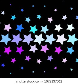 Star colorful vector background. Abstract halftone illustration pattern. Vintage texture
