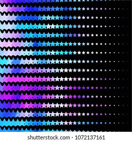 Star colorful vector background. Abstract halftone illustration pattern. Vintage texture
