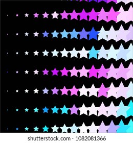 Star colorful vector background. Abstract halftone illustration pattern. Vintage texture
