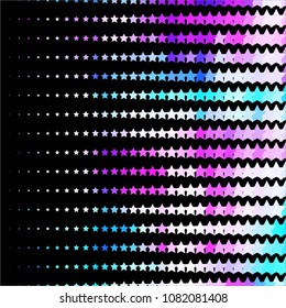 Star colorful vector background. Abstract halftone illustration pattern. Vintage texture
