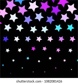 Star colorful vector background. Abstract halftone illustration pattern. Vintage texture
