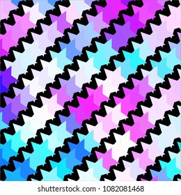 Star colorful vector background. Abstract halftone illustration pattern. Vintage texture
