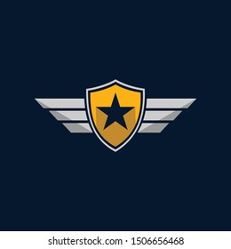 Star Commando Shield Protection Logo