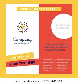 Star Company Brochure Template. Vector Busienss Template