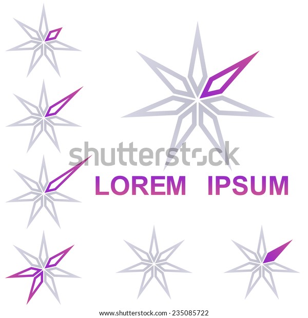 Star Company Logo Design Set Stock Vector Royalty Free 235085722 Star Company Logo Design Set Stock Vector Royalty Free 235085722