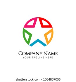 Star Company Logo Vector Template Design Illustration