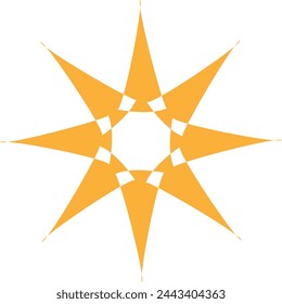 logo del icono de navegación star compass
