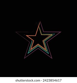 Star concept design stock illustration