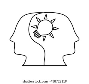 Star up concept. Idea design. light bulb  icon. Vector graphic