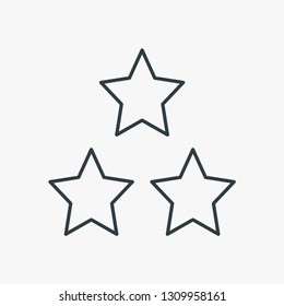 Star concept line icon. Simple element illustration. Star concept outline symbol design. Can be used for web and mobile UI/UX . Modern vector style