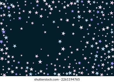 Star confetti. Abstract casual confetti background. Bright design pattern.