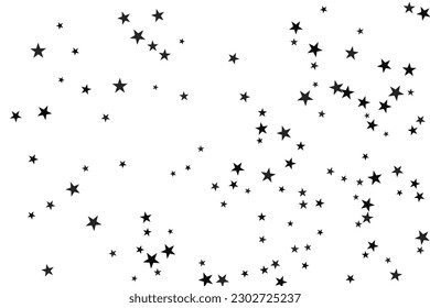 Star confetti. Abstract casual confetti background. Bright design pattern.