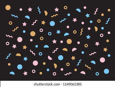 Star And Confetti Party Pattern