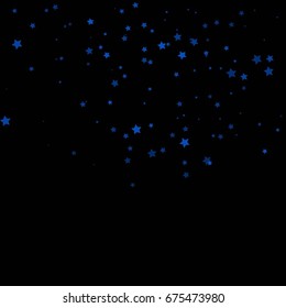 Star Confetti Template. Creative falling decor.