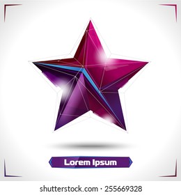 star consisting of triangles