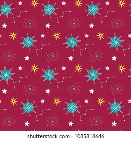Star constellation astrological outer space. A playful, modern, and flexible pattern for brand who has cute and fun style. Repeated pattern. Happy, bright, and magical mood.
