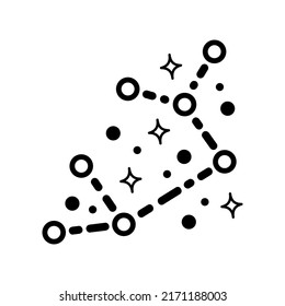 Star Constellation Flat Icon Design