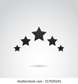 Star constellation icon isolated on white background. Vector art.