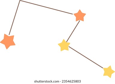 star Constellation Planet Astrology Vector Illustration