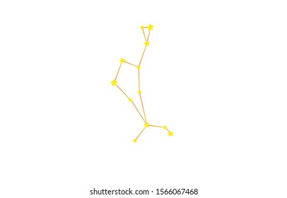 Star constellation vector image Boötes Shepherd