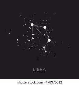Vector de zodiaco de constelación estelar