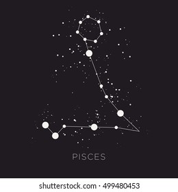 Star constellation zodiac vector