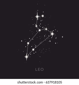 Star constellation zodiac vector 