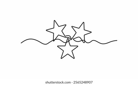star continuous one line drawing