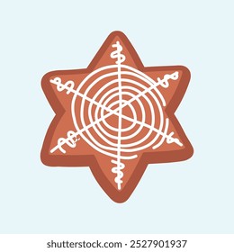 star cookies ginger bread element christmas food