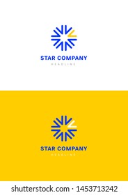 Star corp company logo template.