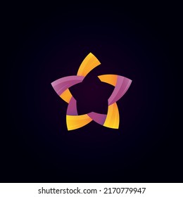 Star corporate logo design concept