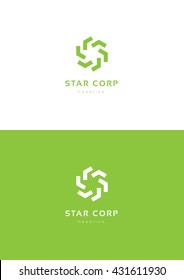 Star corporation logo template.