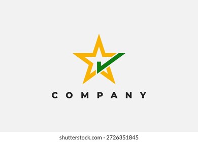 Estrella y diseño correcto del logotipo
