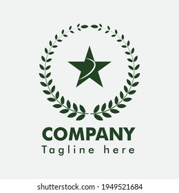 diseño de logotipo de símbolo vectorial con imagen de algodón y estrella