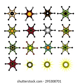 star cover tile fabric pattern  vector background  illustration design Abstract wallpaper print
