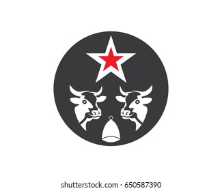 Star Cow Head Logo