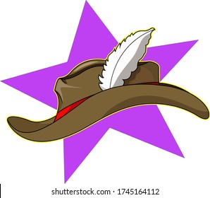 star cowboys hats and chicken feathers