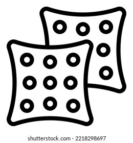 Star cracker icon outline vector. Sugar food. Grain snack