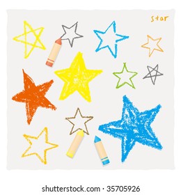 The star of the crayon