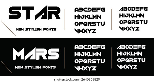 Star creative modern stylish calligraphy letter logo design