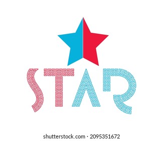 Star creative shape and sign graphics