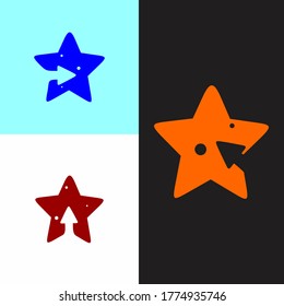Stark kreative Symbole und Logo-Design-Ideen und verschiedene abstrakte Formen.