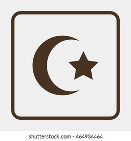 Star and crescent icon.
