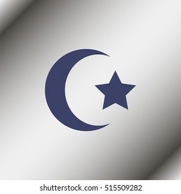 Star and crescent icon.