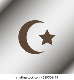 Star and crescent icon.