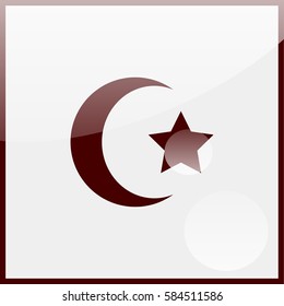 Star and crescent icon.