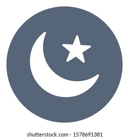 
Star and crescent Isolated Vector icon which can easily modify or edit
