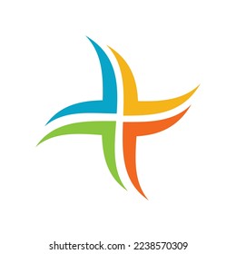 Star Cross logo icon template