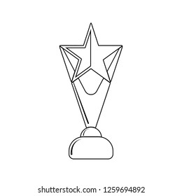 Star Cup icon. Element of Sucsess and awards for mobile concept and web apps icon. Thin line icon for website design and development, app development