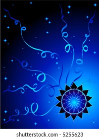 Star with Curly Vines